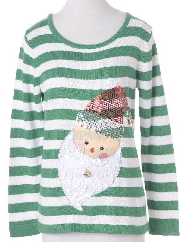 Label Christmas Jumper With Bells