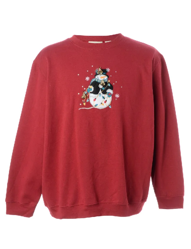 Label Christmas Sweatshirt With Bells