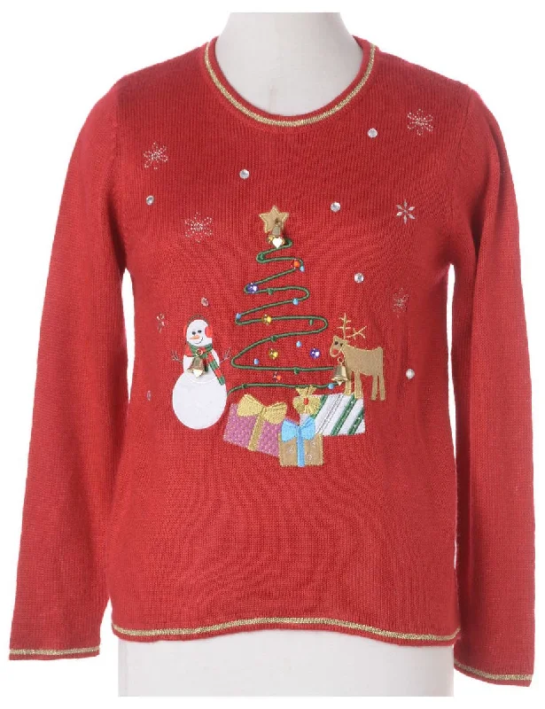 Label Christmas Sweatshirt With Bells