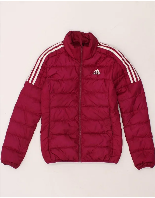 ADIDAS Womens Padded Jacket UK 4/6 XS Pink Polyester