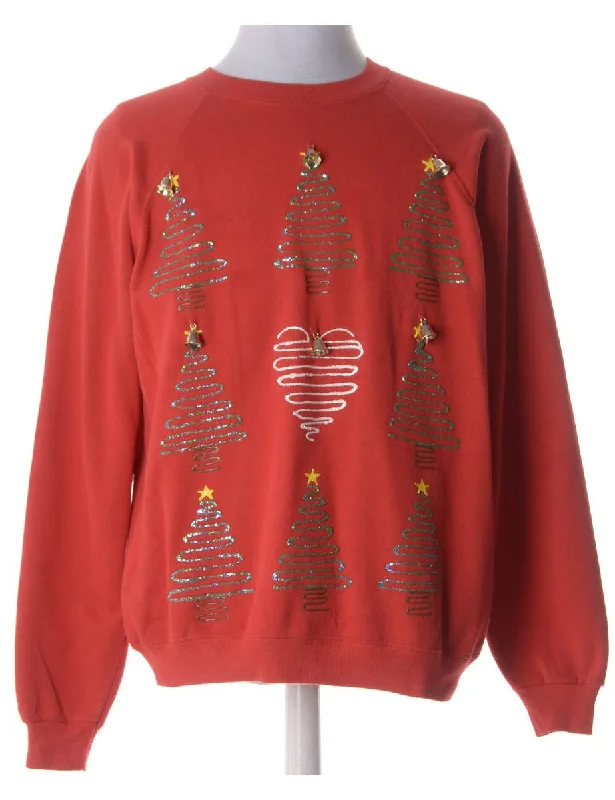 Label Christmas Sweatshirt With Bells