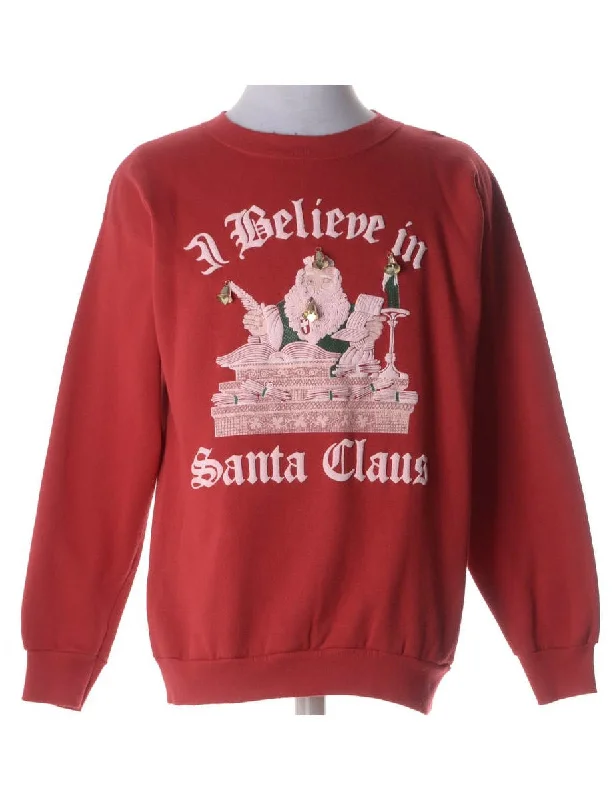 Label Christmas Sweatshirt With Bells