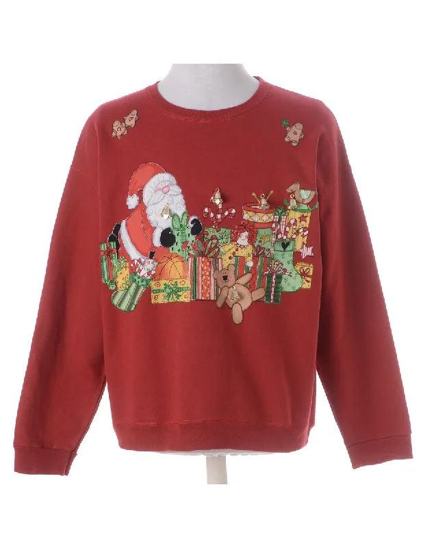 Label Christmas Sweatshirt With Bells