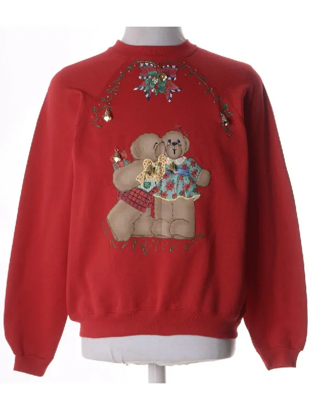 Label Christmas Sweatshirt With Bells