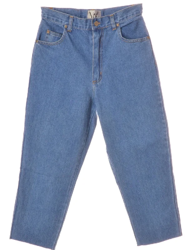 Label Carly Denim Cropped Frayed Jeans