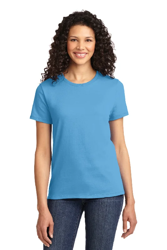 Port & Company Womens Essential Short Sleeve Crewneck T-Shirt - Aquatic Blue