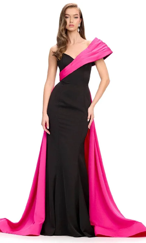 Ashley Lauren 11735 - One-Shoulder A-Line Evening Gown