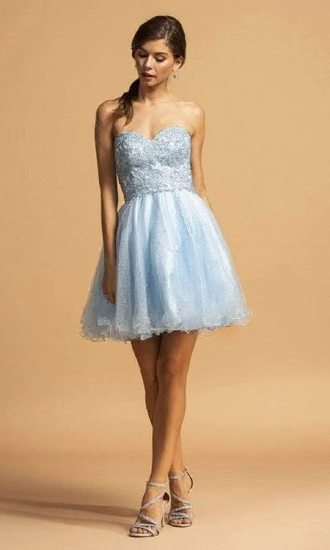 Trevi Collection - S2125 Sweetheart A-Line Cocktail Dress