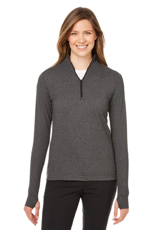 Spyder Womens Spyre UPF 40+ 1/4 Zip Sweatshirt - Black Frost